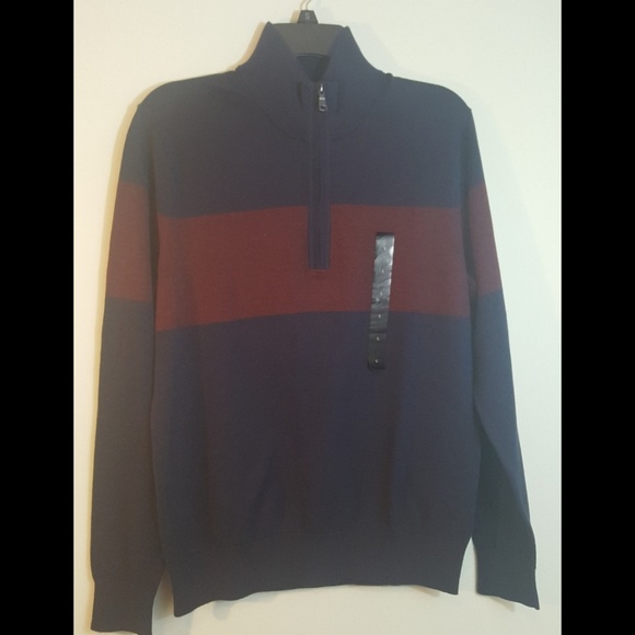 Banana Republic zip top striped sweater - Picture 2 of 8